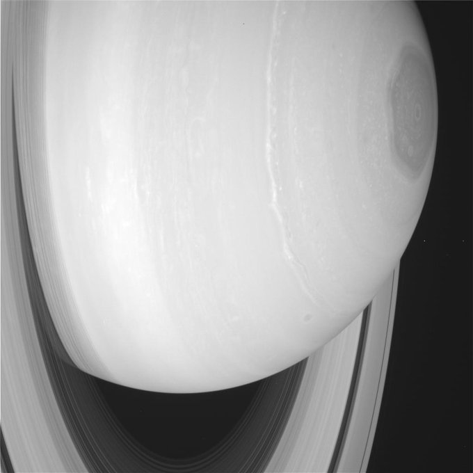 Saturn, photo by NASA Cassini probe